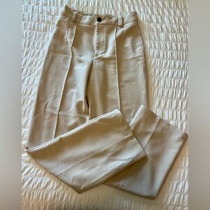 Zara straight leg tan pants sz Small